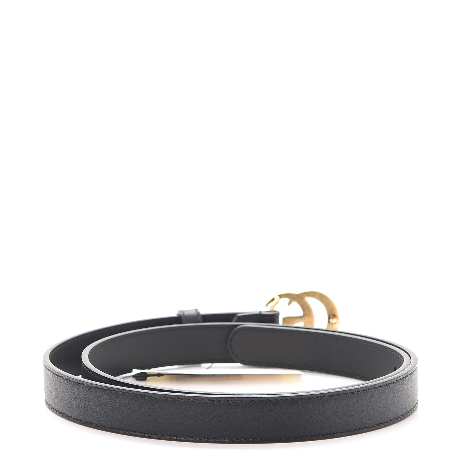 Gucci Calfskin Double G 20mm Belt 85 34 Black 3 of 8
