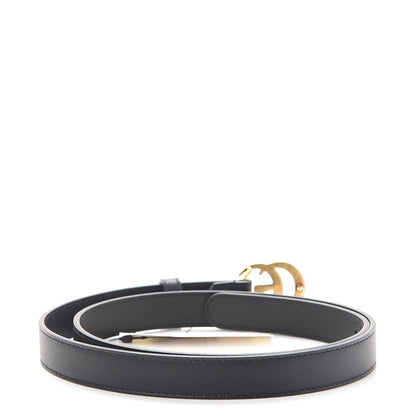 Gucci Calfskin Double G 20mm Belt 85 34 Black 3 of 8
