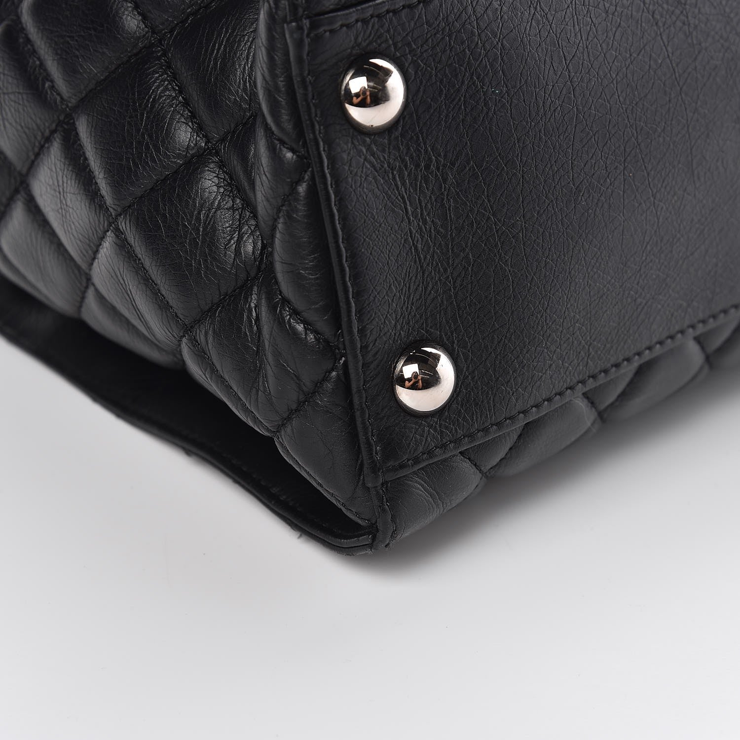Chanel Calfskin Quilted Small Chic and Soft Shopping Tote Black 9 of 12