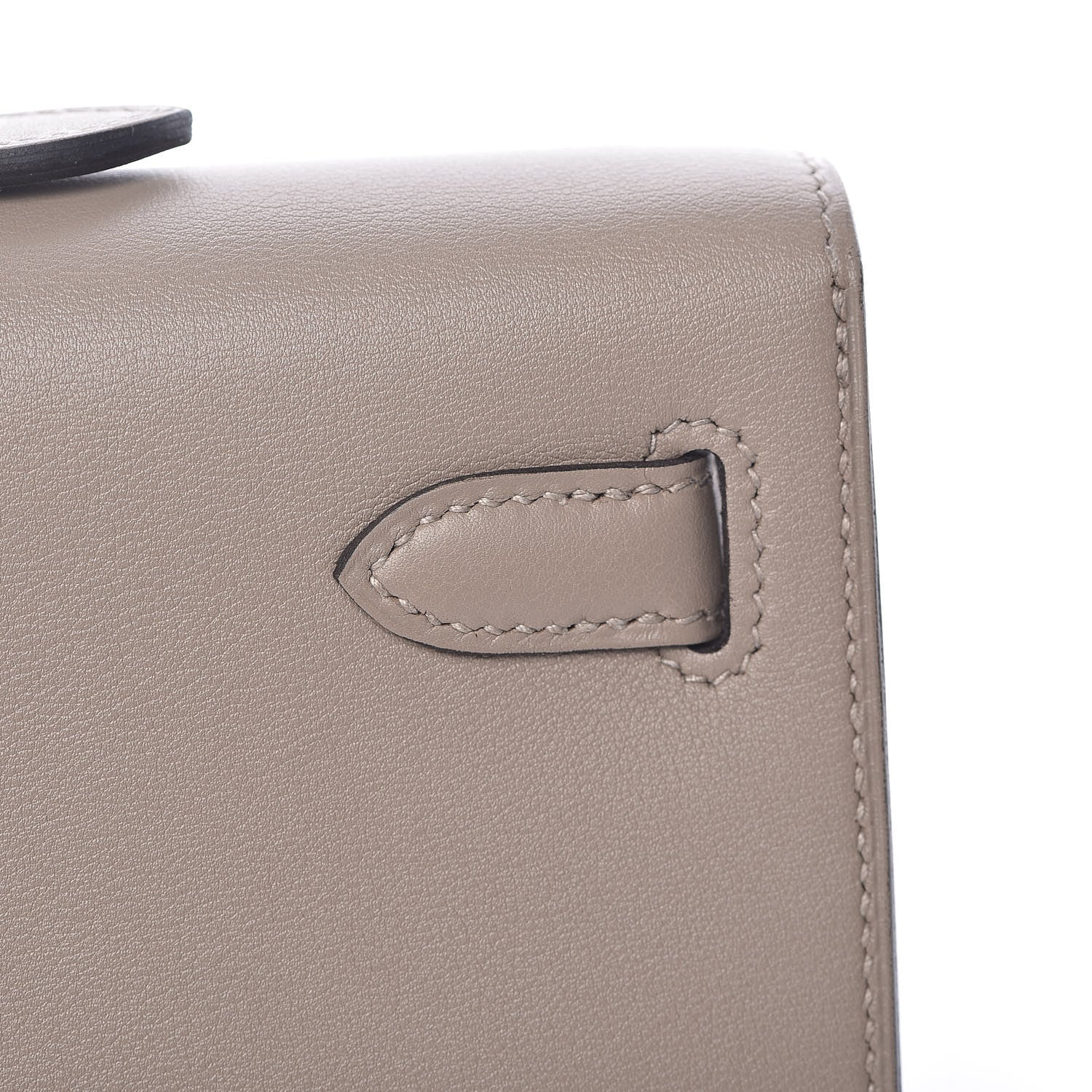 Hermes Swift Kelly Cut Clutch Pochette Gris Asphalt 16 of 28