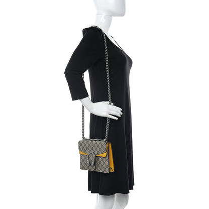 Gucci GG Supreme Monogram Mini Dionysus Shoulder Bag Yellow 2 of 13