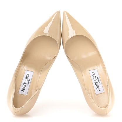Jimmy Choo Patent Agnes 85 Pumps 36 Nude 2 of 8