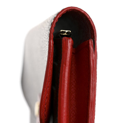 Louis Vuitton Monogram Bloom Flower Emilie Wallet Rouge 11 of 12