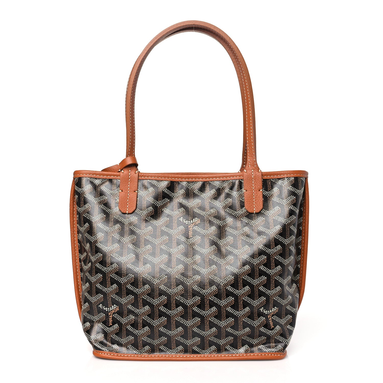 Goyard Goyardine Reversible Mini Anjou Black Gold 1 of 16