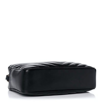 Saint Laurent Calfskin Matelasse Monogram Lou Camera Bag Black 4 of 14