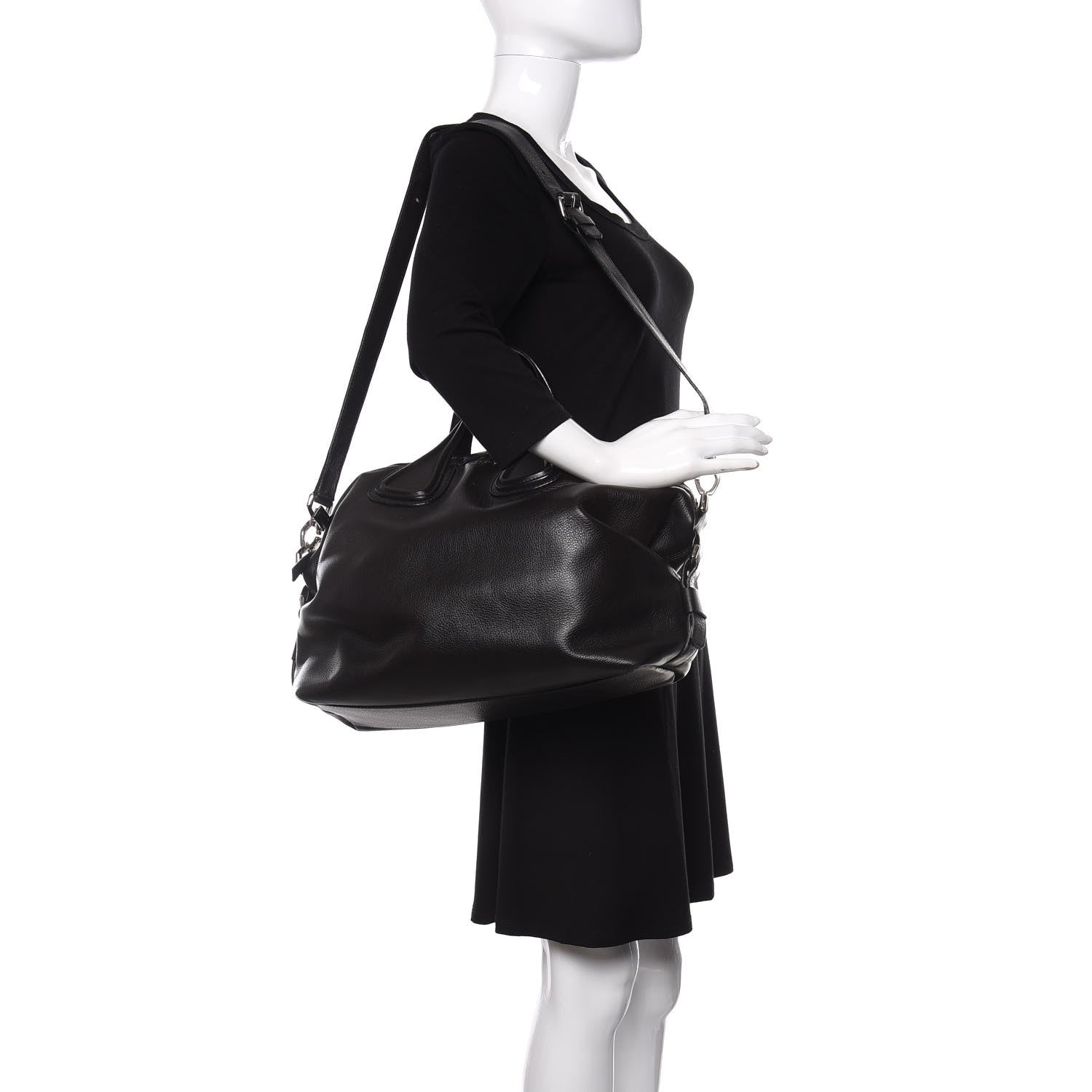 Givenchy Waxy Grained Calfskin Medium Nightingale Black 2 of 12