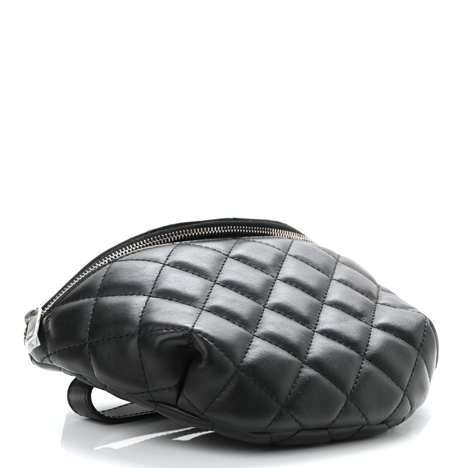 Chanel Lambskin Quilted Waist Belt Bag Black 4 of 11