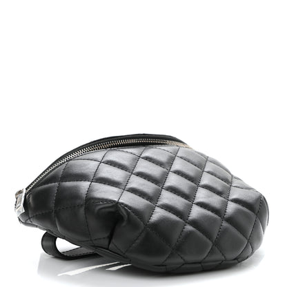 Chanel Lambskin Quilted Waist Belt Bag Black 4 of 11