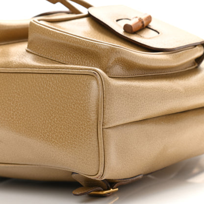 Gucci Calfskin Bamboo Backpack Beige 9 of 14