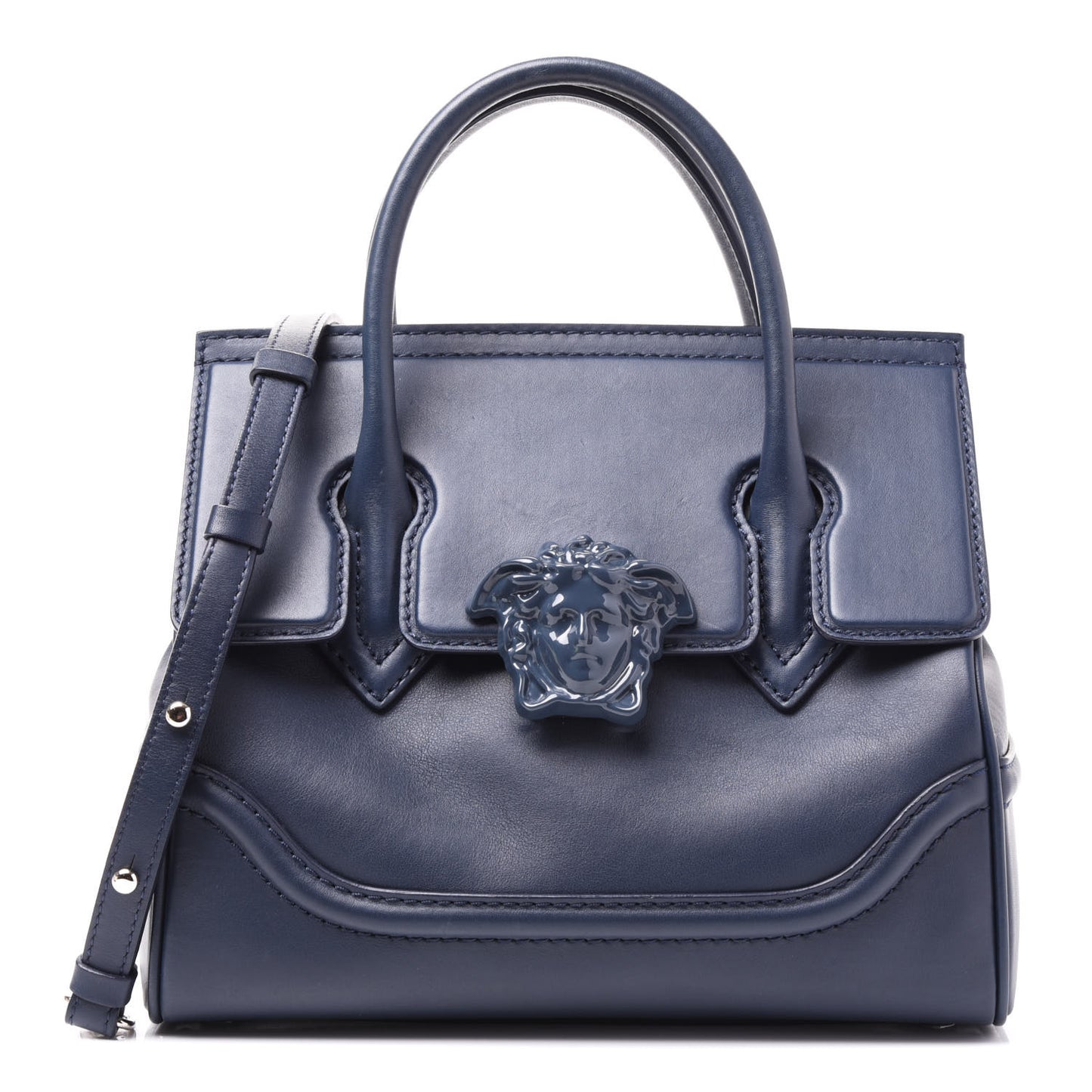 Vitello Medium Palazzo Empire Bag Deep Blue
