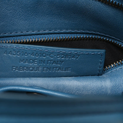 Balenciaga Veau Soyeux Perforated Blackout Hardware S City Bleu Canard 7 of 11