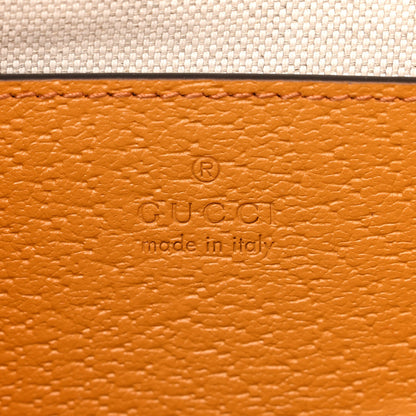 Gucci Raffia Textured Dollar Calfskin GG Monogram Web Small Horsebit 1955 Crossbody Bag Natural Bright Hibiscus Sun Oil 6 of 12