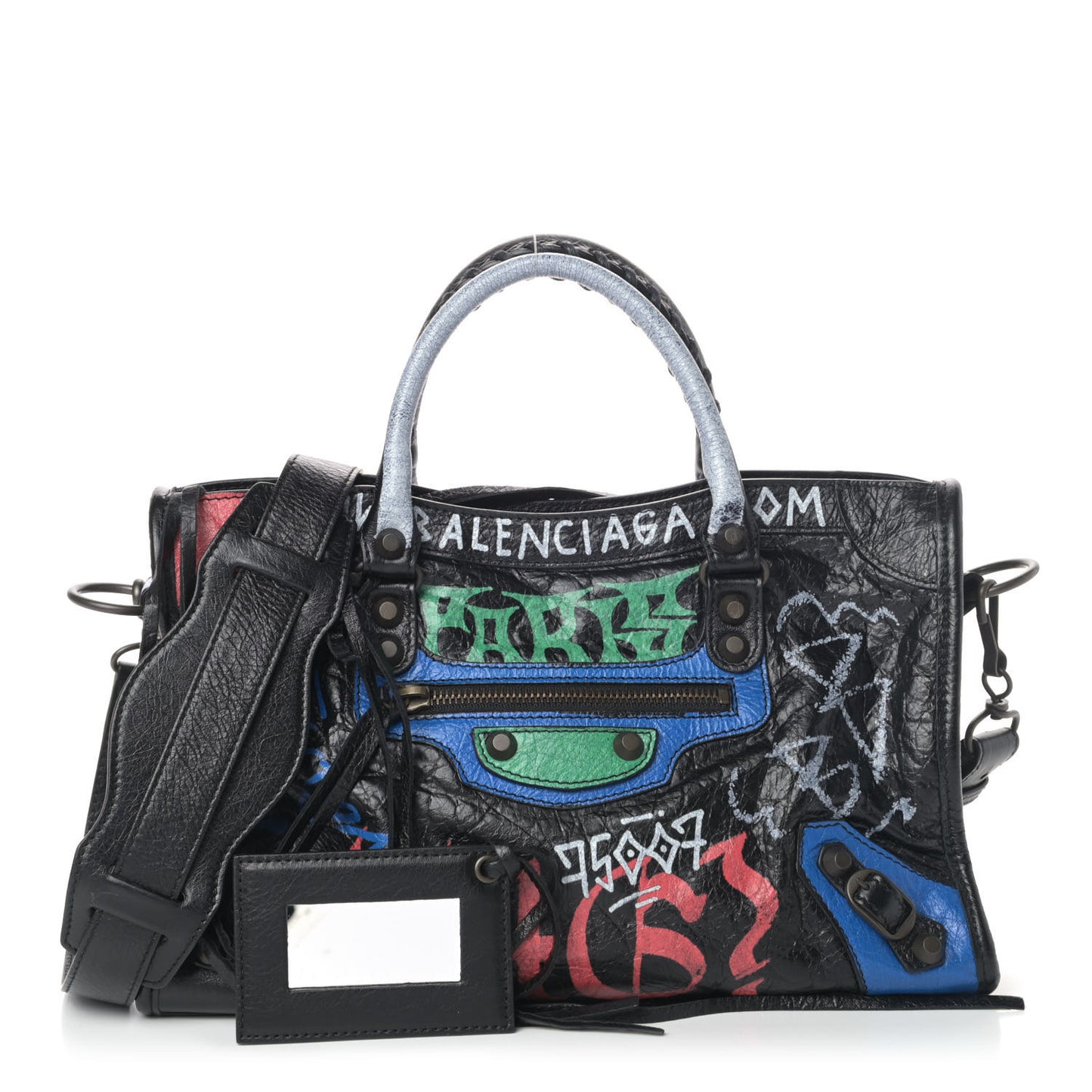 Agneau Graffiti All Over Classic Hardware S City Black Vert Rouge