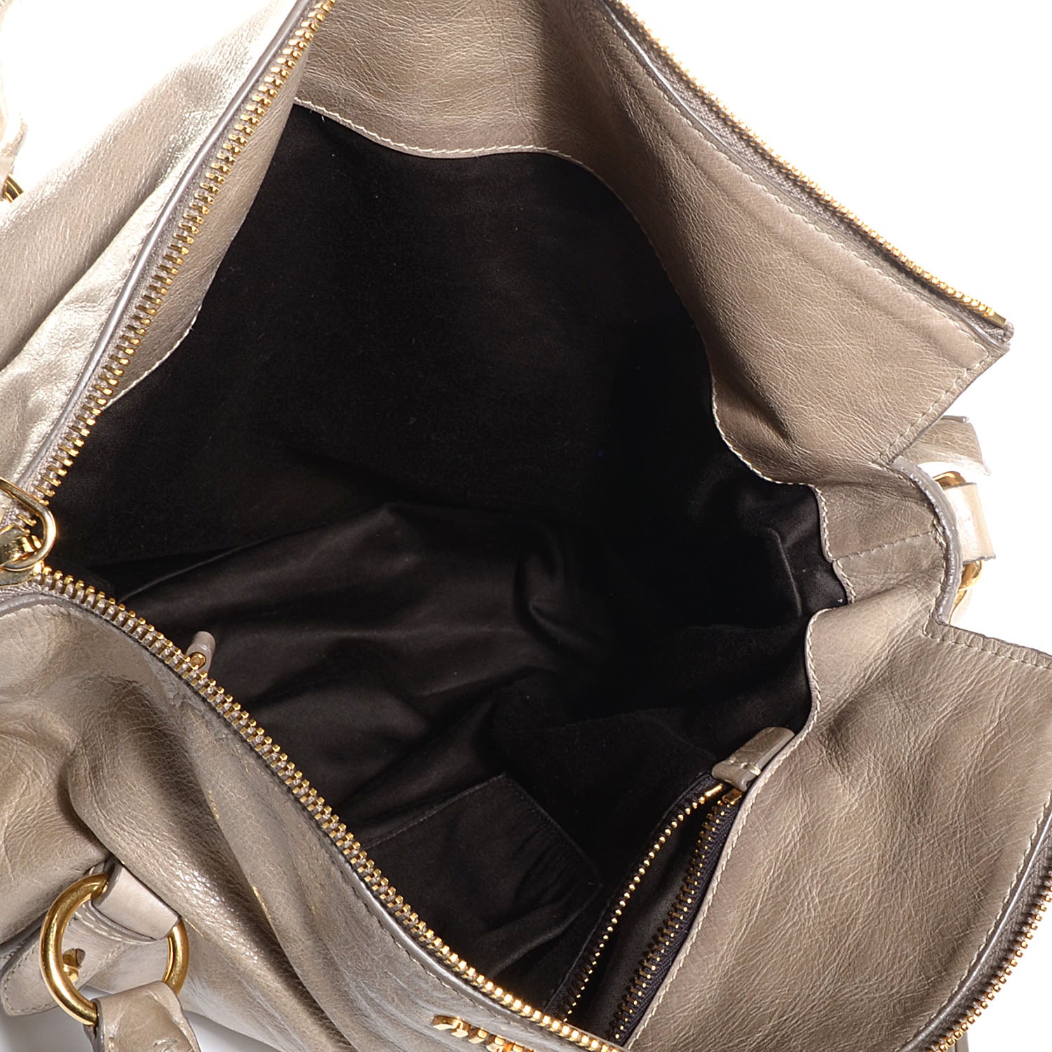 Miu Miu Vitello Lux Medium Bow Bag Pomice 5 of 10