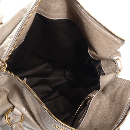 Miu Miu Vitello Lux Medium Bow Bag Pomice 5 of 10