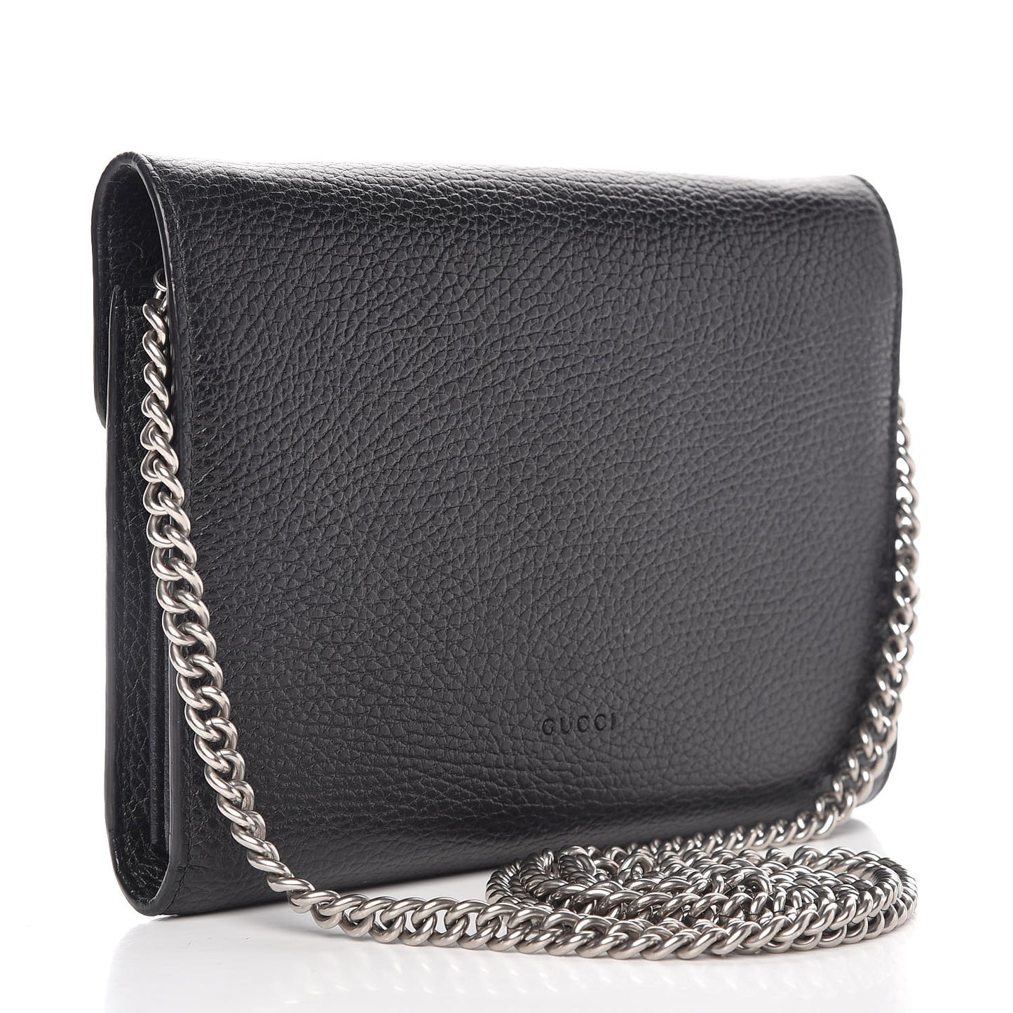 Calfskin Mini Dionysus Chain Wallet Black