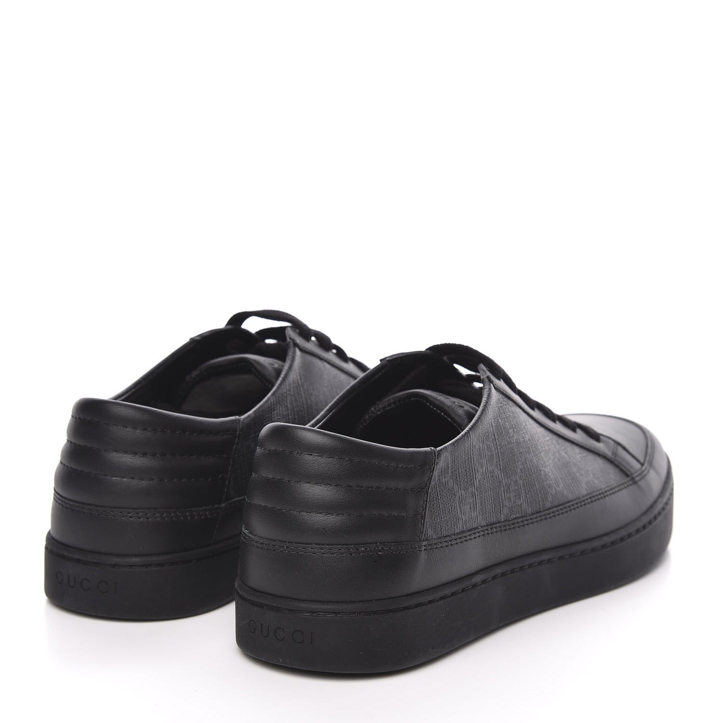 GG Supreme Monogram Mens Sneakers 8 Black