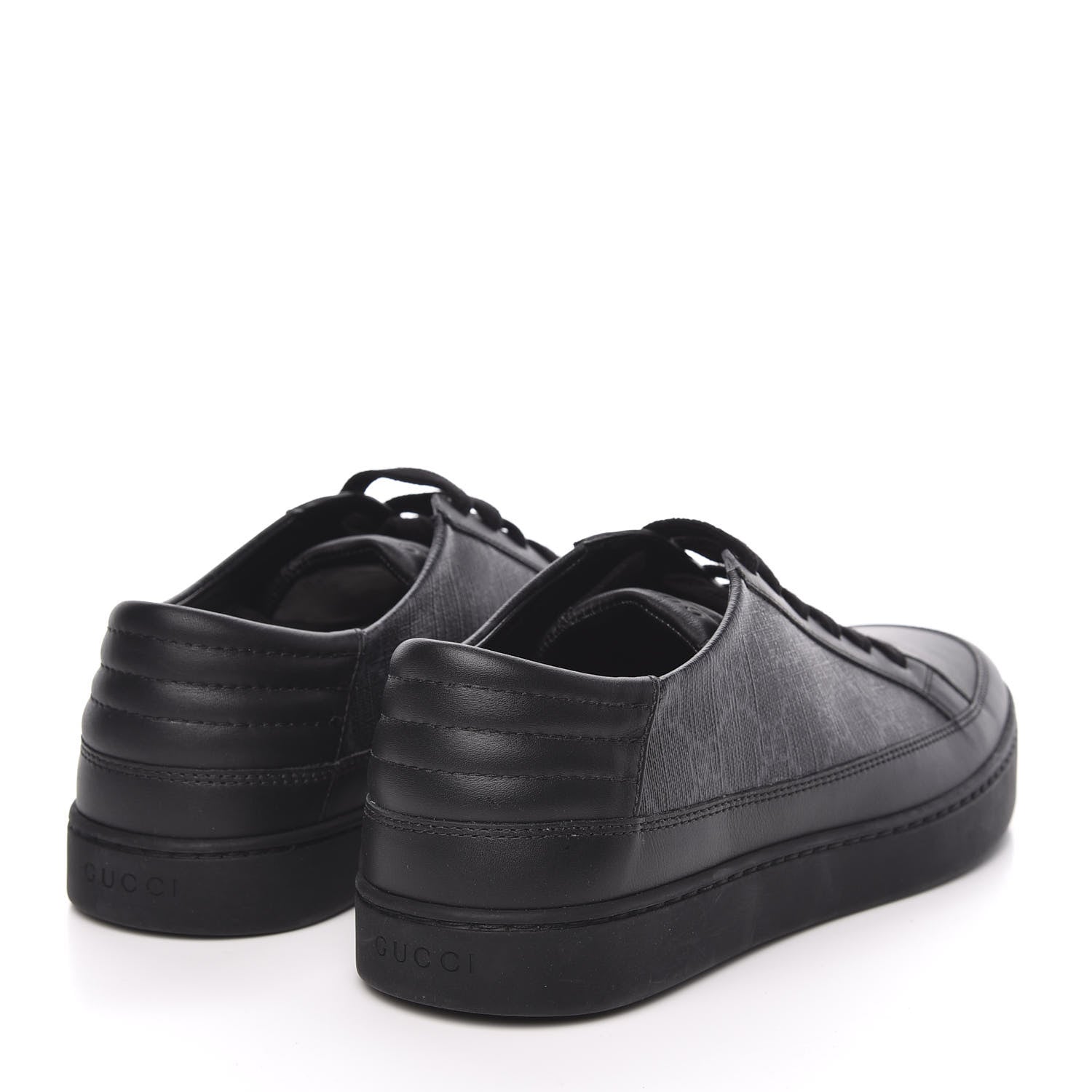 Gucci GG Supreme Monogram Mens Sneakers 8 Black 4 of 10
