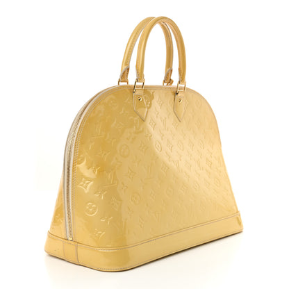 Louis Vuitton Vernis Alma GM Blanc Corail 3 of 17