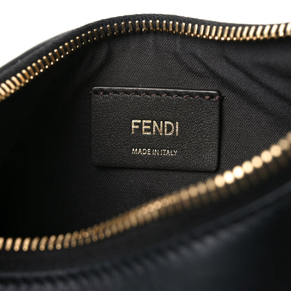 Fendi Vitello Grace Matte Whipstitch Small Fendigraphy Hobo Bag Black 6 of 11