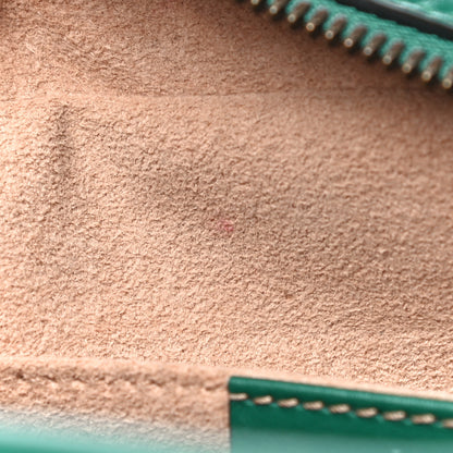 Gucci Calfskin Matelasse Small GG Marmont Chain Shoulder Bag Emerald Green 12 of 21