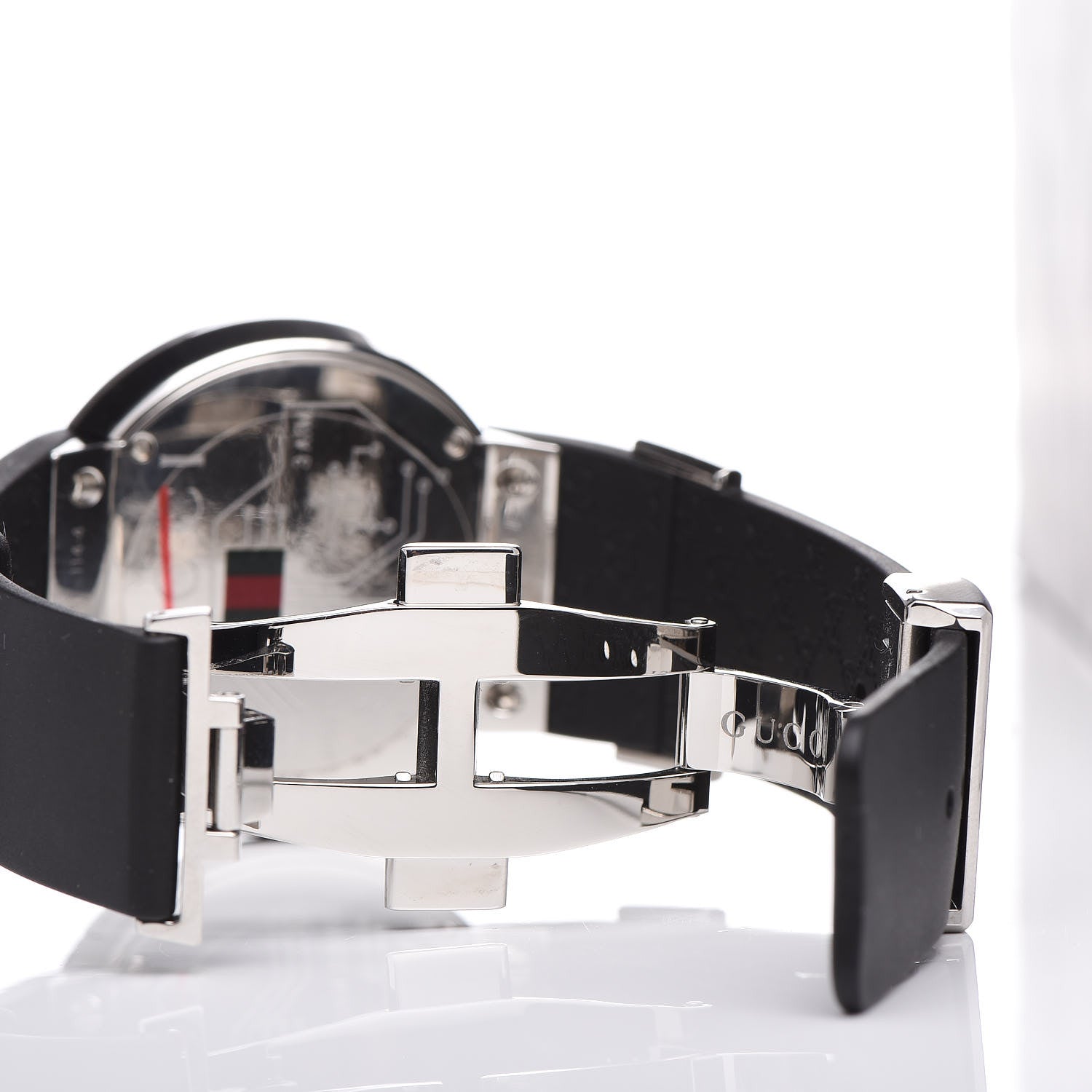 Gucci Stainless Steel Rubber 40mm Digital I-Watch Black 3 of 7
