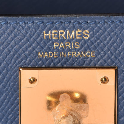 Hermes Epsom Kelly Sellier 28 Bleu Agate 25 of 40