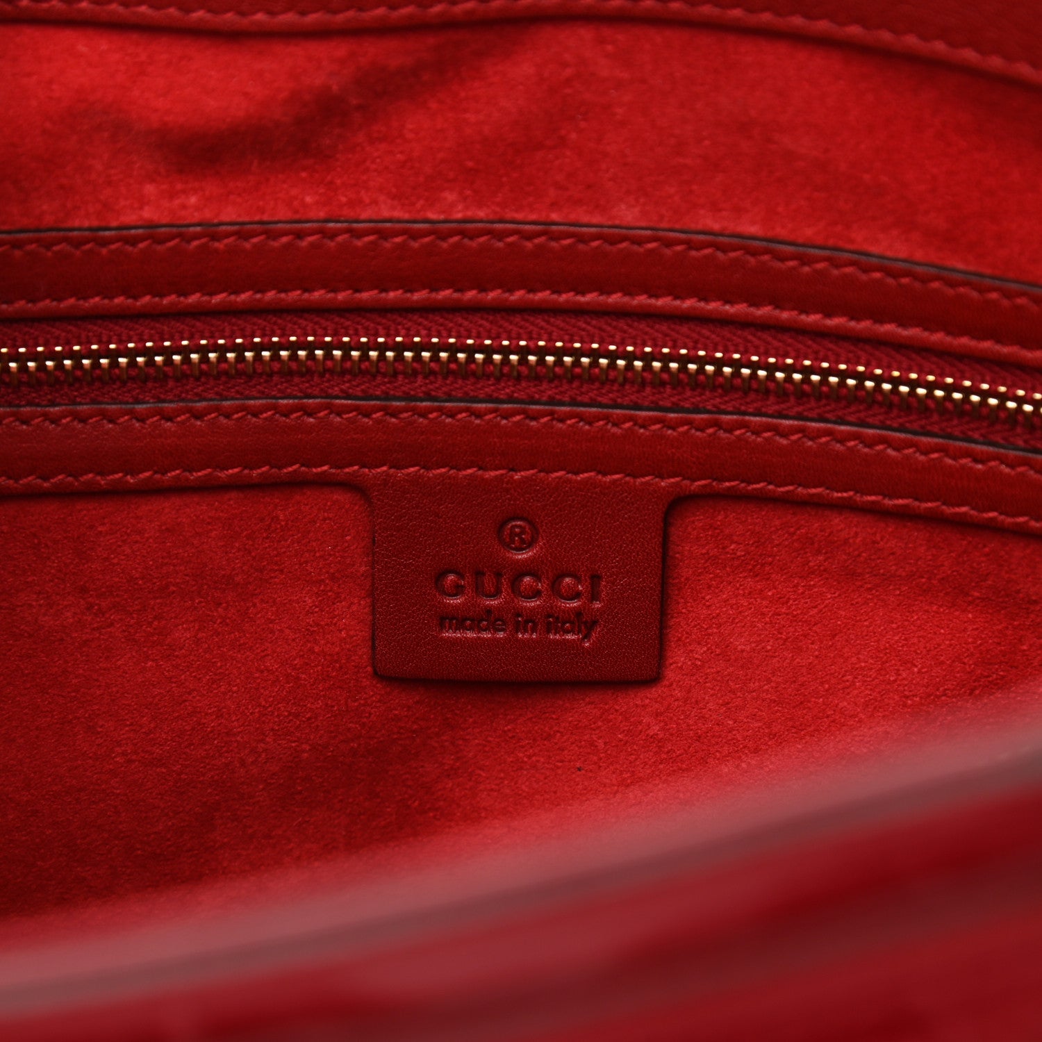 Gucci Patent Guccissima Medium Mayfair Tote Red 7 of 10