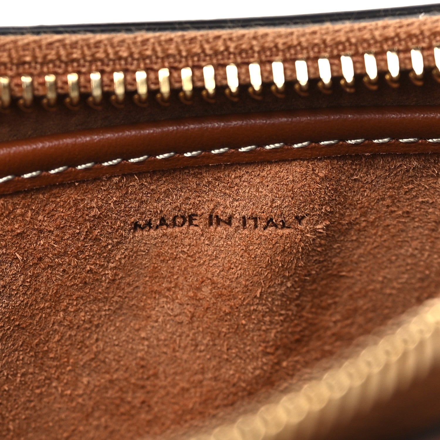 Celine Smooth Calfskin Triomphe Embroidered Ava Shoulder Bag Tan 7 of 9
