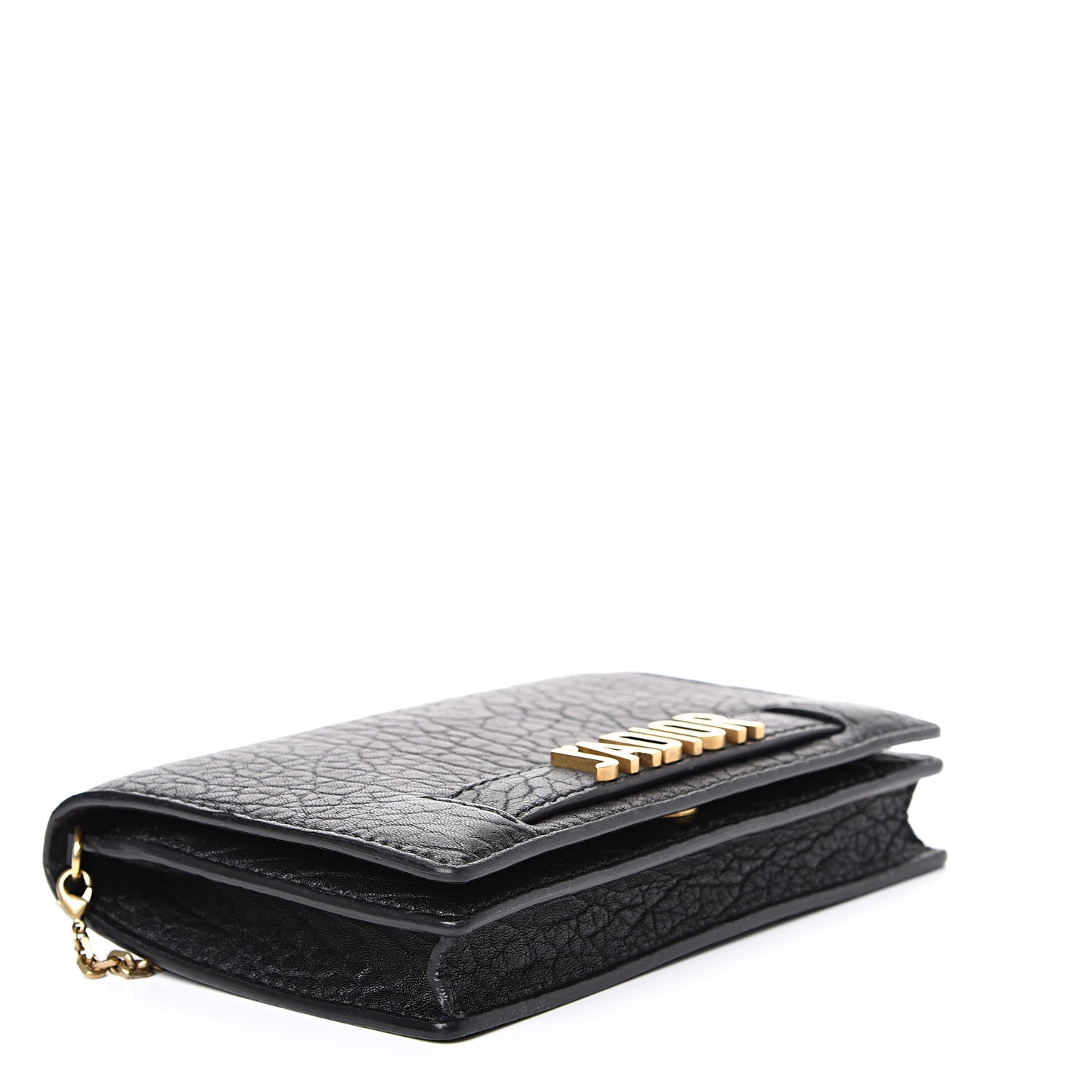 Christian Dior Grained Calfskin J'Adior Wallet on Chain Pouch Black 3 of 12