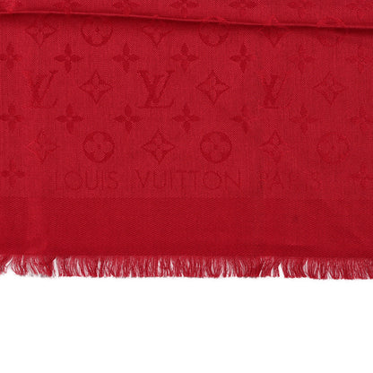 Louis Vuitton Silk Wool Monogram Shawl Pomme D'Amour 2 of 4