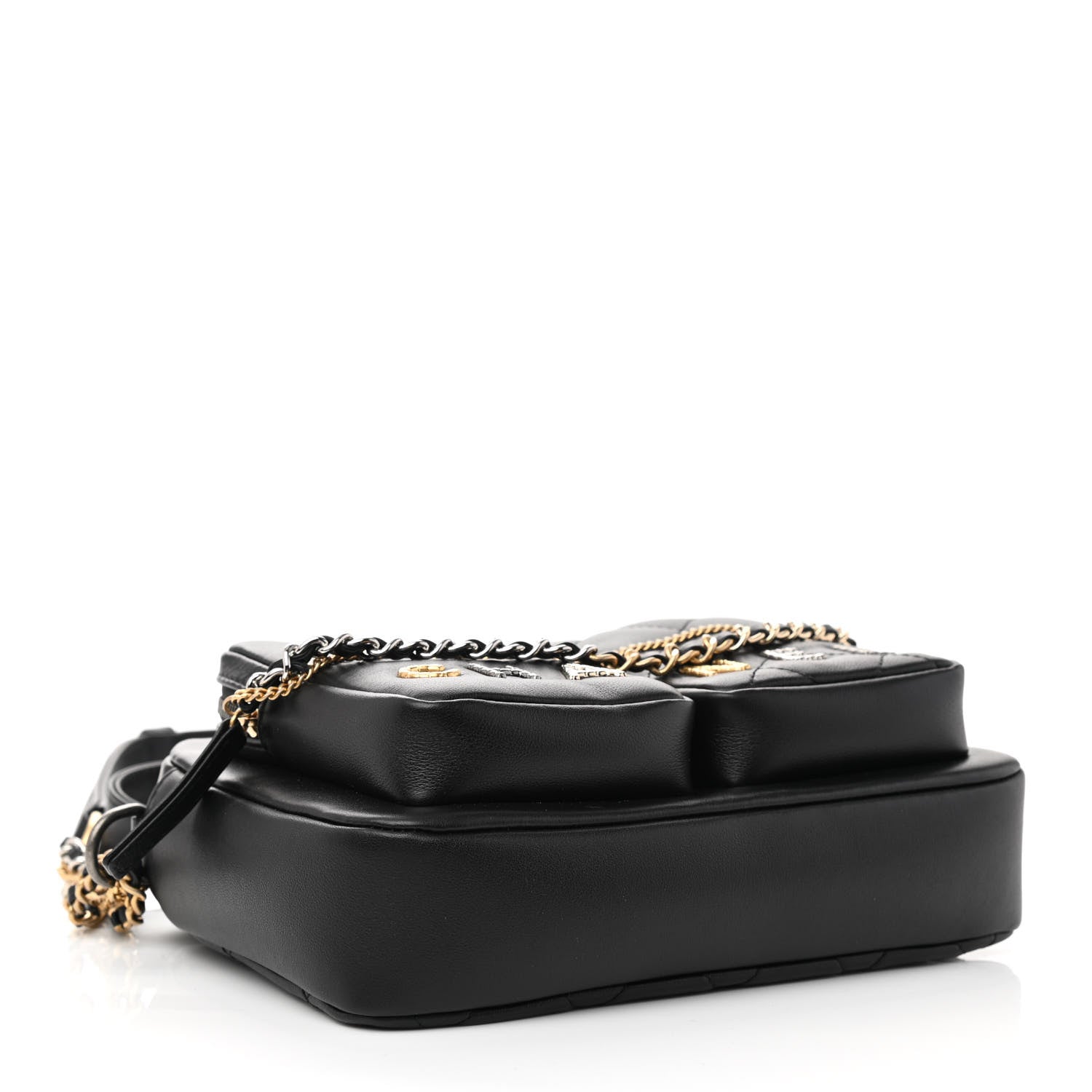 Chanel Calfskin Quilted Small Camera Case Black 3 of 9