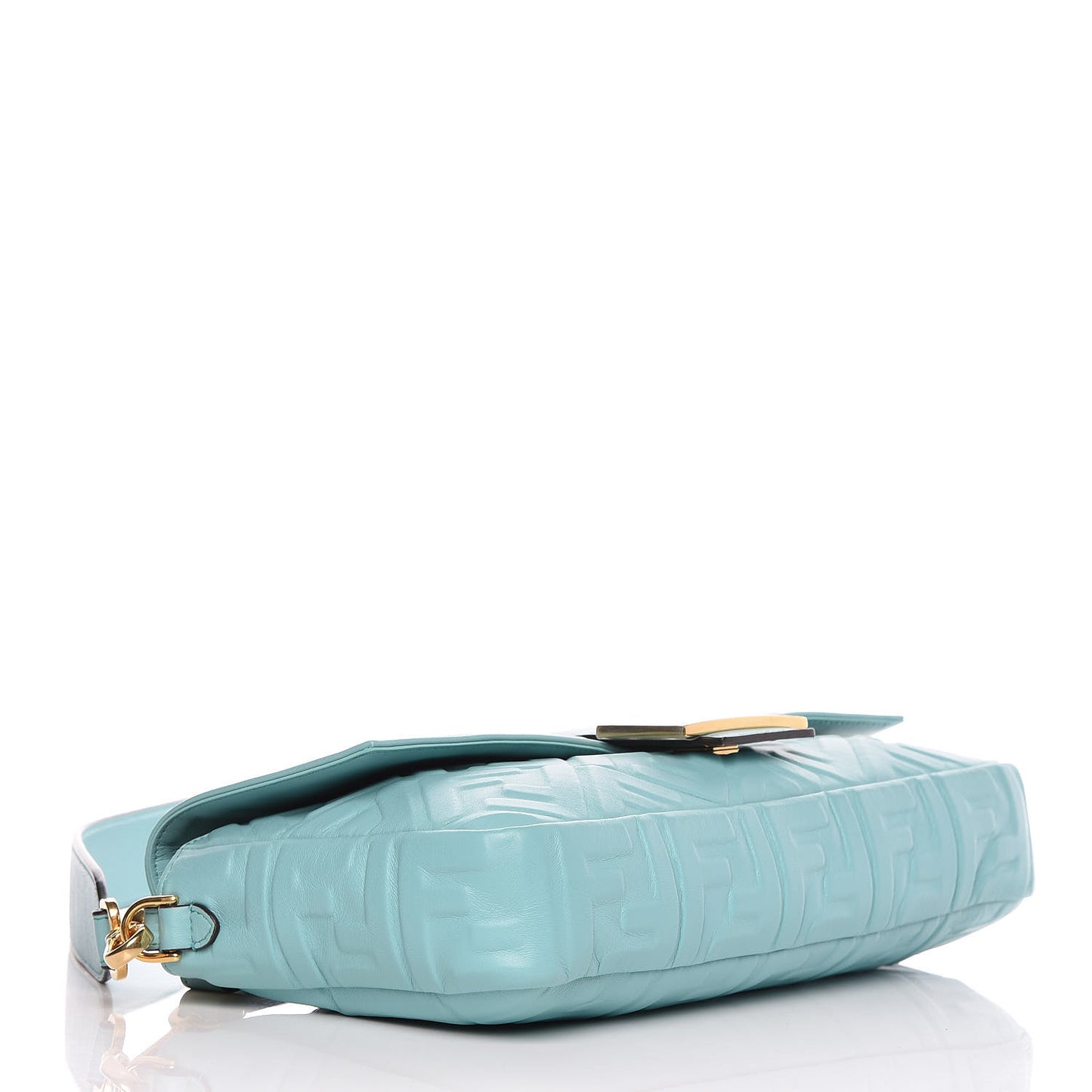 Nappa FF 1974 Embossed Large Baguette Tiffany