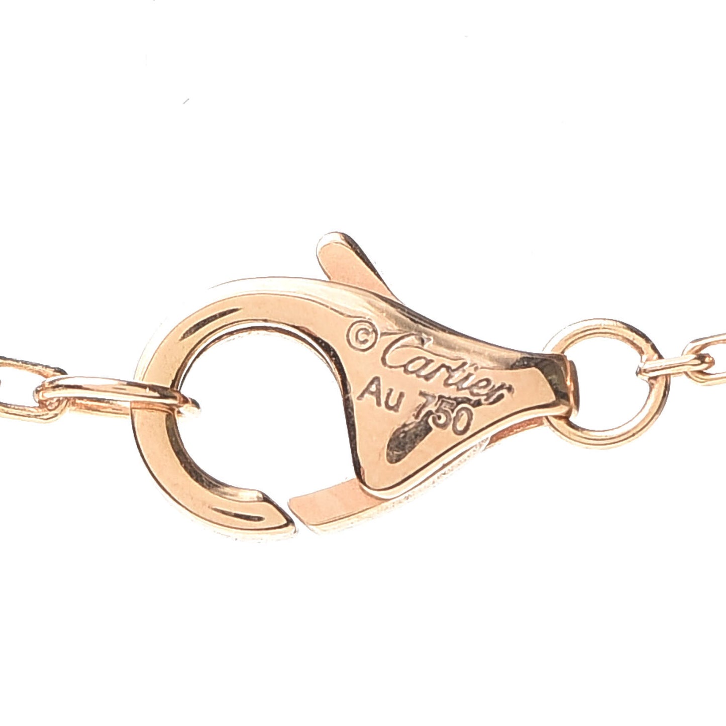 18K Pink Yellow White Gold Diamond Trinity Pendant Necklace