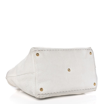 Fendi Cuoio Romano Selleria Tote White 4 of 15