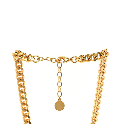 Christian Dior Metal Choker Necklace Gold 4 of 5
