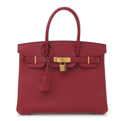 Hermes Epsom Birkin 30 Rouge Grenat 1 of 14