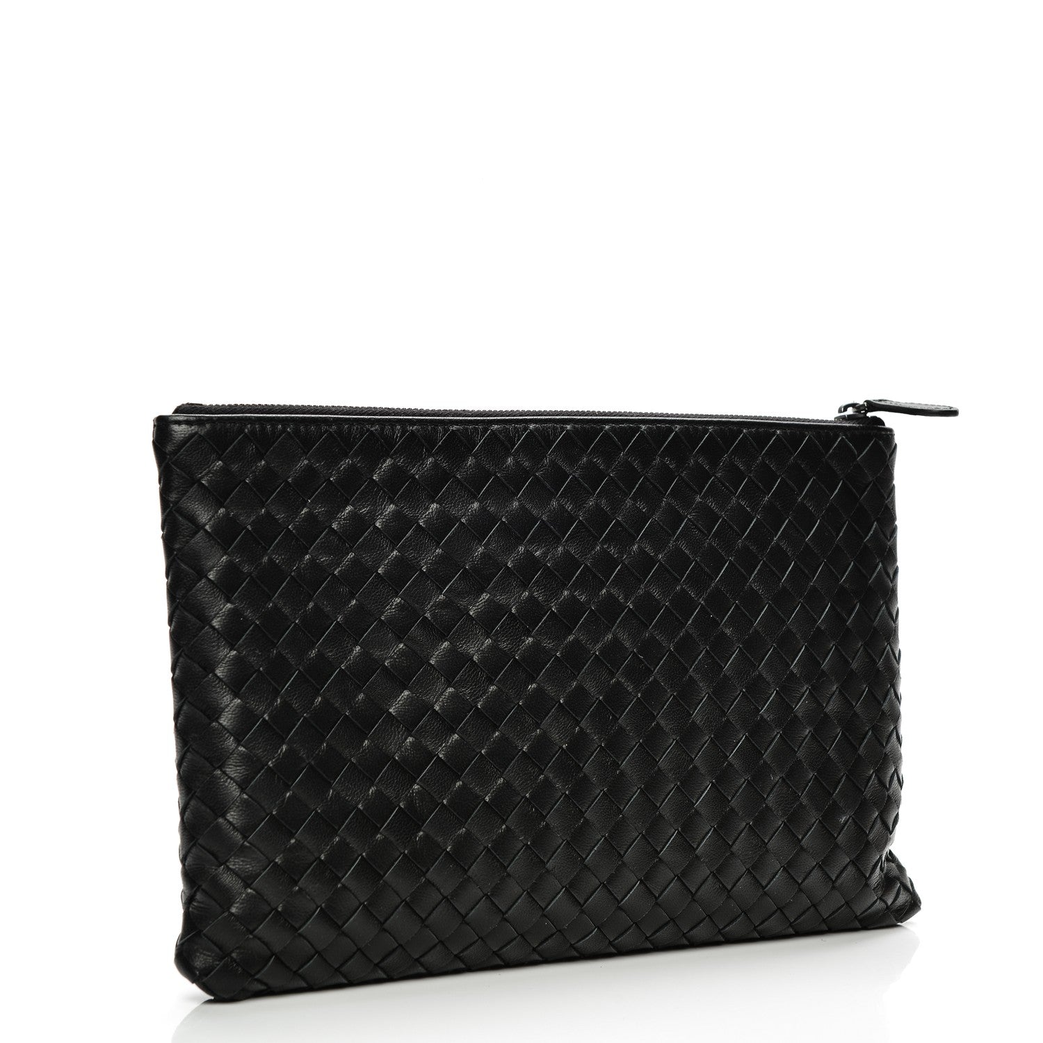 Bottega Veneta Nappa Intrecciato Flat Zip Pouch Nero Black 3 of 8