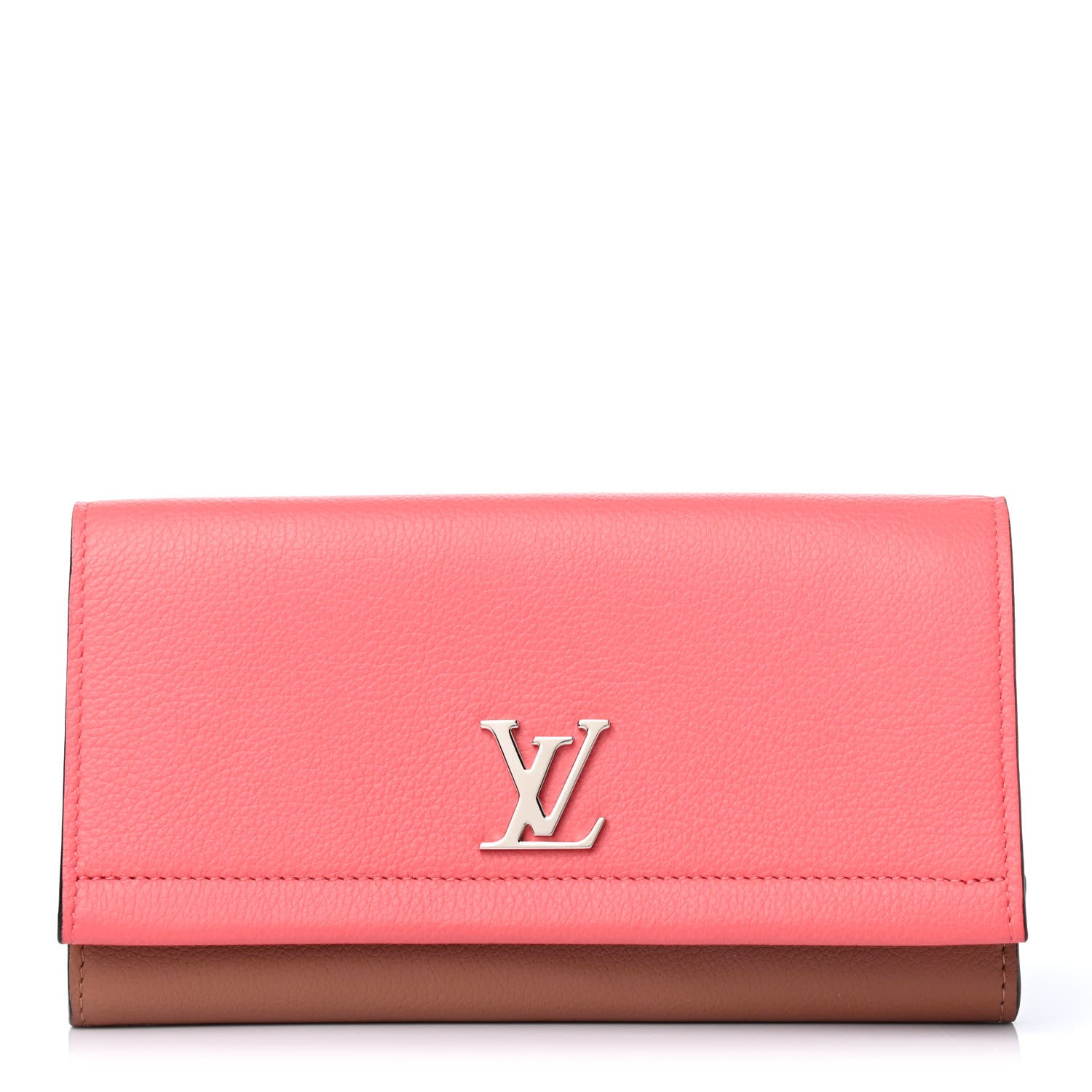 Louis Vuitton Calfskin Lockme II Wallet Blossom 1 of 4