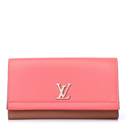Louis Vuitton Calfskin Lockme II Wallet Blossom 1 of 4
