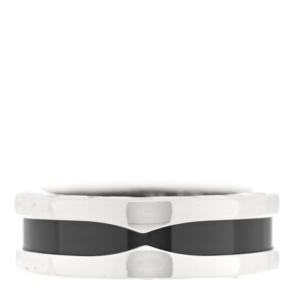 Bulgari Sterling Silver Ceramic Save The Children One-Band Ring 53 6.5 3 of 5