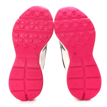 Gucci GG Supreme Monogram Mix Monogram Mens Rhyton Sneakers 8 London Blue Beige Sun Yellow 5 of 8