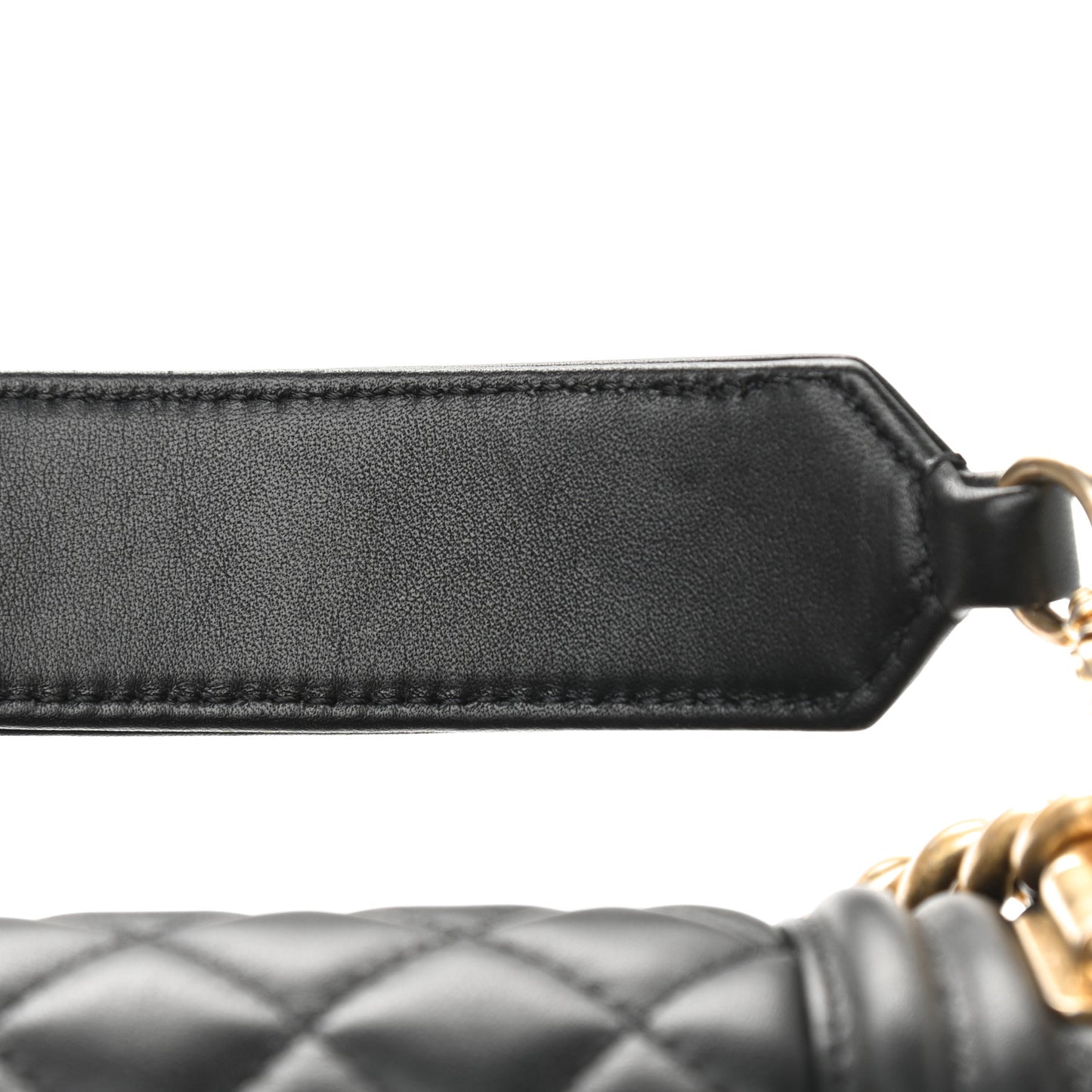 Calfskin Medium Boy Logo Top Handle Flap Black