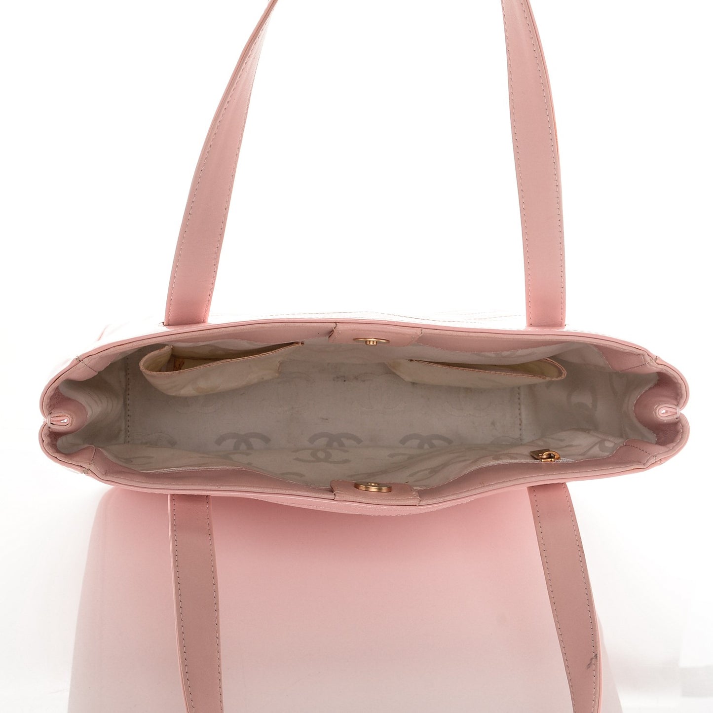 Patent CC Logo Tote Pink