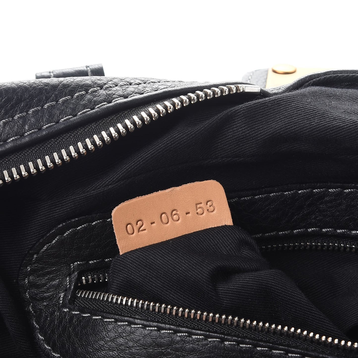 Calfskin Paddington Satchel Black