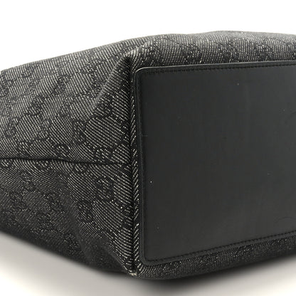 Gucci Monogram Large Bucket Tote Black 8 of 9