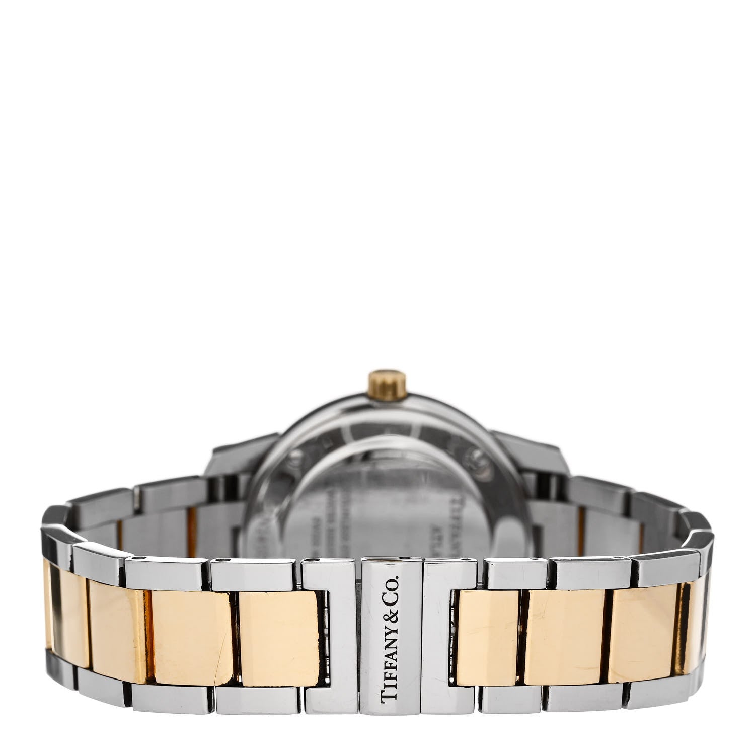 Tiffany Stainless Steel 18K Yellow Gold 29mm Atlas 2-Hand Quartz Watch 3 of 4