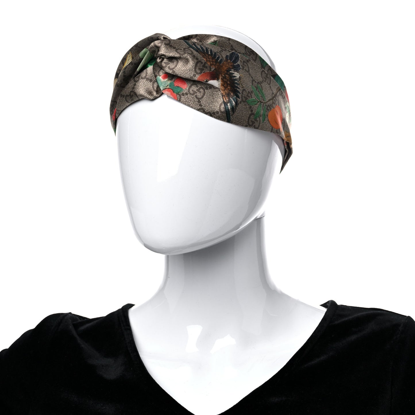 Silk Monogram Tian Print Tiana Duchesse Headband
