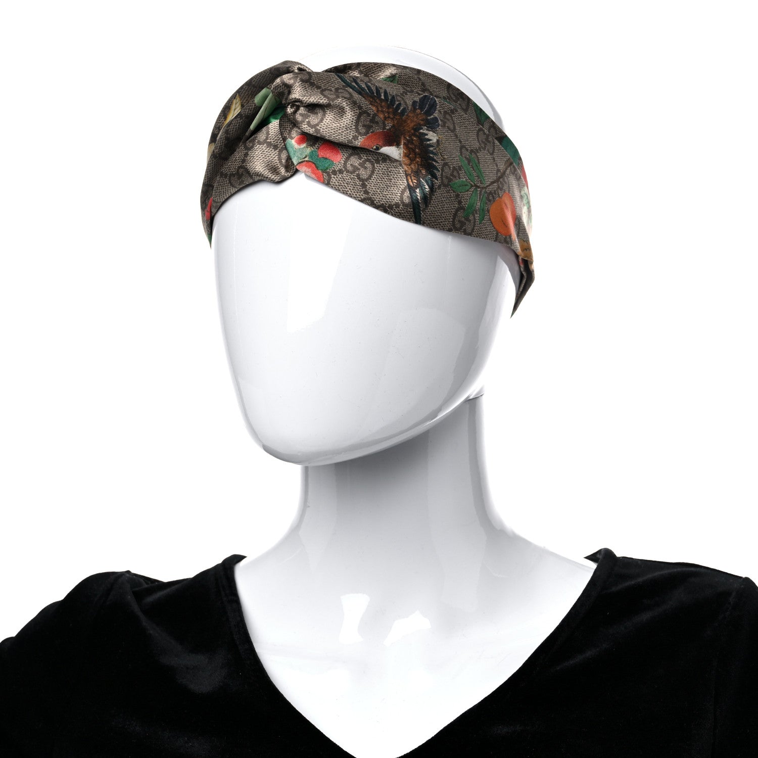 Gucci Silk Monogram Tian Print Tiana Duchesse Headband 3 of 5