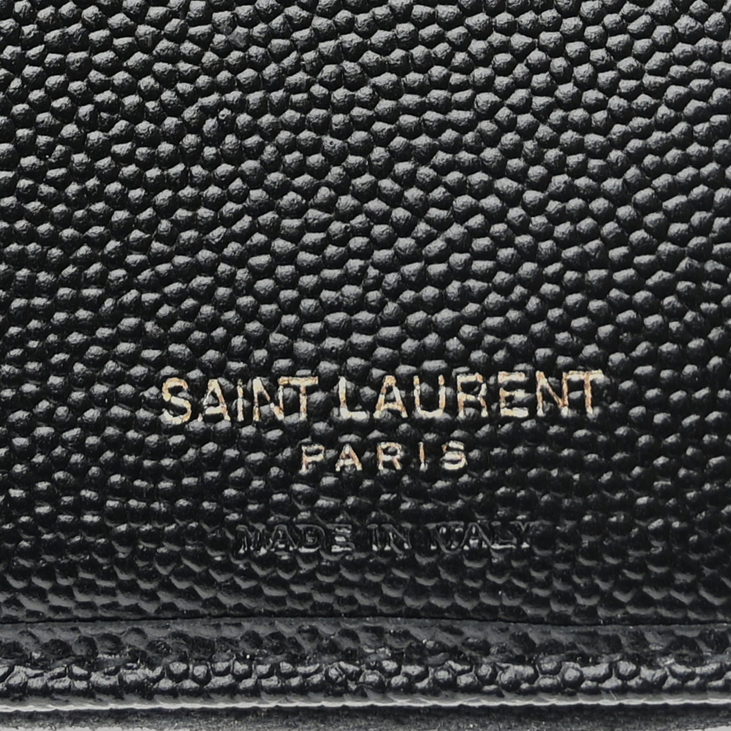 Grain De Poudre Matelasse Chevron Monogram Compact Zip Around Wallet Black